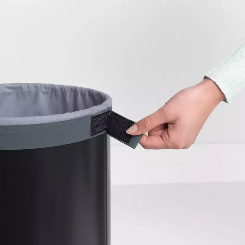 Kosz na pranie Brabantia 120008 35 l, okrągły, czarny