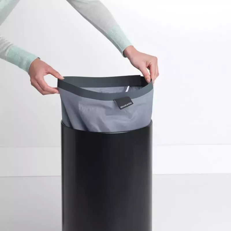Kosz na pranie Brabantia 120008 35 l, okrągły, czarny