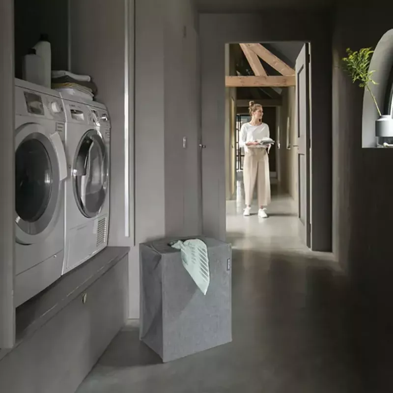 Laundry basket Brabantia 120381 55 L Rectangular Czarny