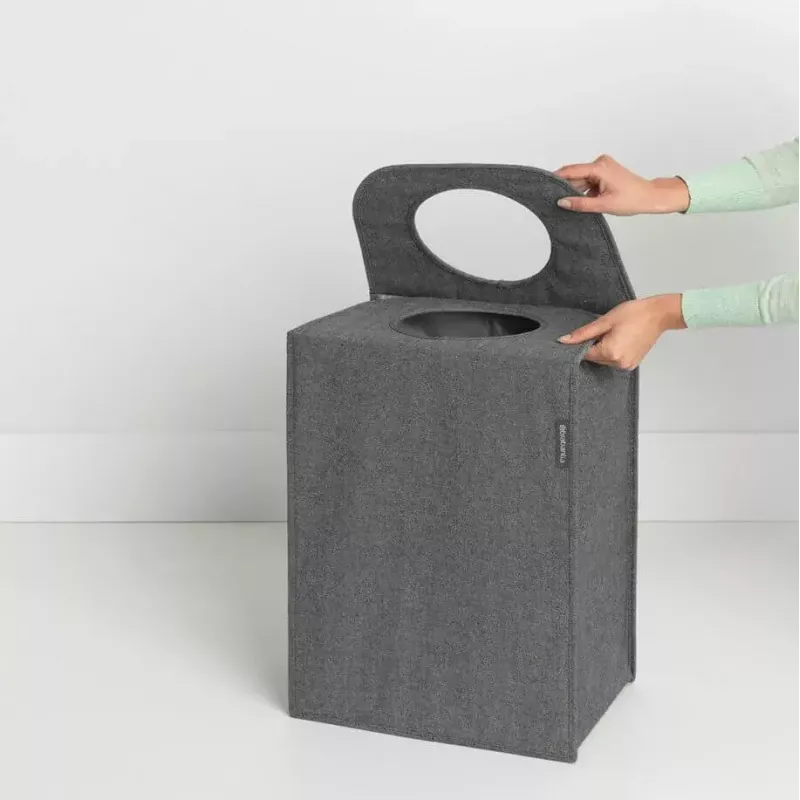 Laundry basket Brabantia 120381 55 L Rectangular Czarny