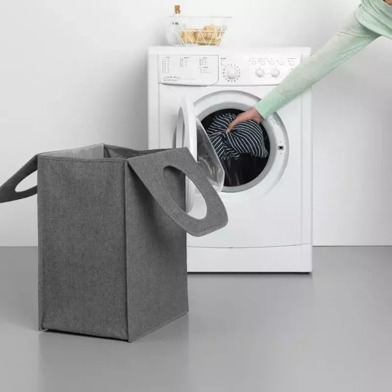 Laundry basket Brabantia 120381 55 L Rectangular Czarny
