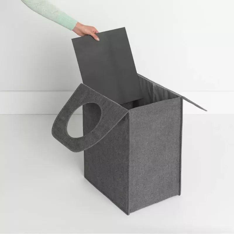 Laundry basket Brabantia 120381 55 L Rectangular Czarny