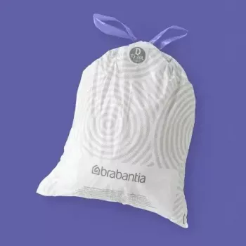 Worki na śmieci BRABANTIA 138164, 20 L, białe, plastikowe, 40 szt., 545×435 mm