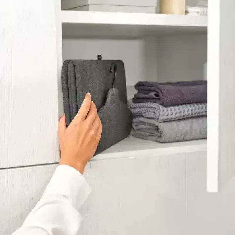Deska do prasowania parowego BRABANTIA Foldable Steam Board 40 x 85 cm Czarna Odpowiednia do żelazka parowego Waga 0,1 kg