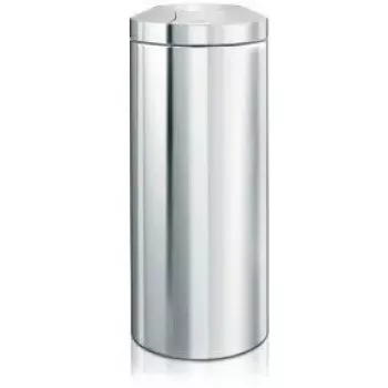 Kosz na śmieci BRABANTIA Flame Guard Brilliant Steel 28 75 27 — kosz pedalowy, 28 l, stal nierdzewna, wkład ognioodporny