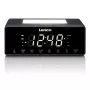 Radiobudzik Lenco CR540BK — budzik FM, wyświetlacz LED 1.2 cala, przyciemniane światło nocne, ładowanie USB, głośniki stereo