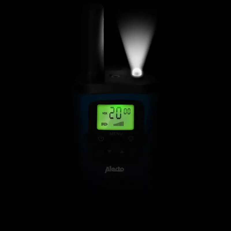 Alecto FR175BW radiotelefon 8 kanałów 446 MHz Czarny Niebieski