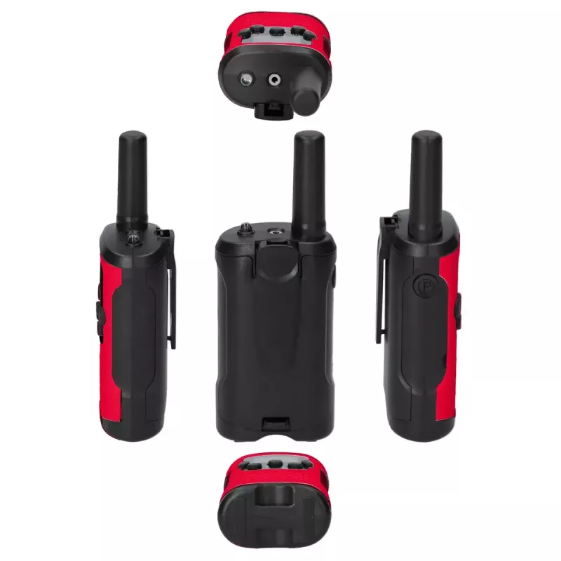 Alecto FR115RD Two-Way Radio 8 kanałów 446 MHz czarny czerwony