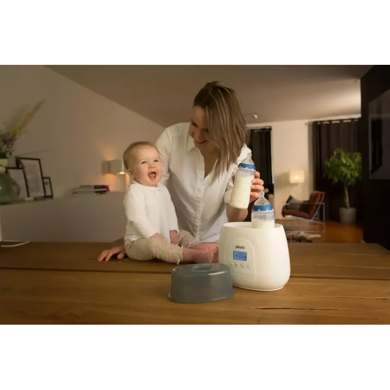 Podgrzewacz do butelek Alecto BW700TWIN — podwójny elektryczny podgrzewacz do butelek 3-w-1, 512 W, 230 V, biały