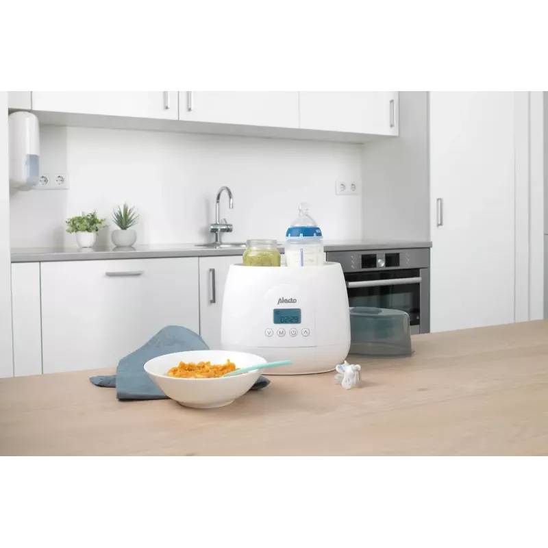 Podgrzewacz do butelek Alecto BW700TWIN — podwójny elektryczny podgrzewacz do butelek 3-w-1, 512 W, 230 V, biały