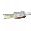 Złącze przewodowe RJ-45 Gembird LC-PTF-01/100, F/UTP, brązowy/srebrny/przezroczysty, 10 szt.