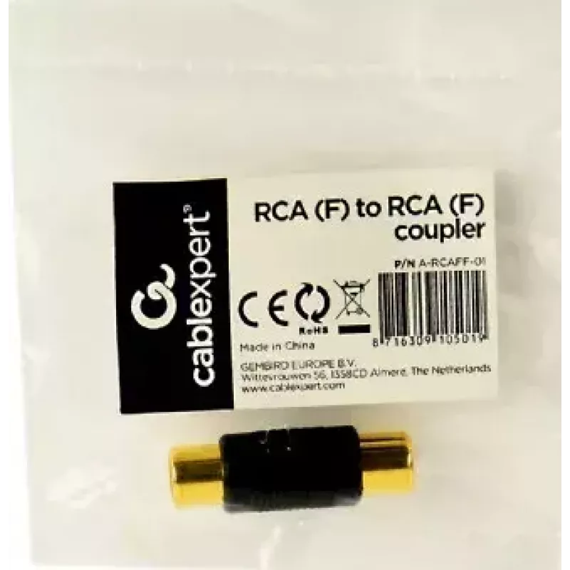 Adapter RCA (żeński-żeński) Gembird A-RCAFF-01