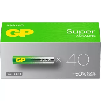 Baterie alkaliczno-manganowe GP Super Micro AAA 1,5 V — opakowanie 40 szt.