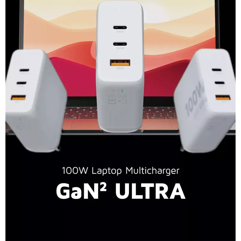 Ładowarka sieciowa Xtorm 100W GaN² Ultra Wall Charger Szybkie ładowanie 2 USB-C