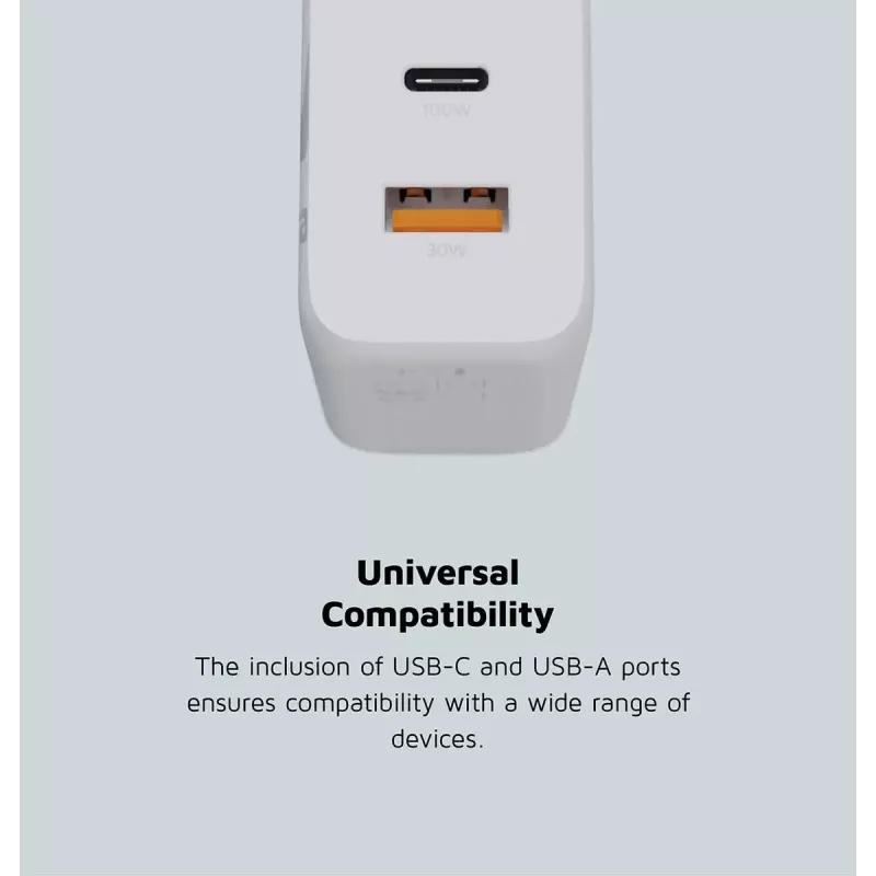 Ładowarka sieciowa Xtorm 100W GaN² Ultra Wall Charger Szybkie ładowanie 2 USB-C