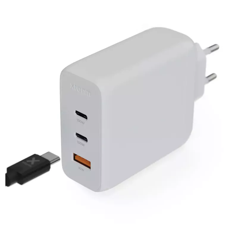 Ładowarka sieciowa Xtorm 100W GaN² Ultra Wall Charger Szybkie ładowanie 2 USB-C