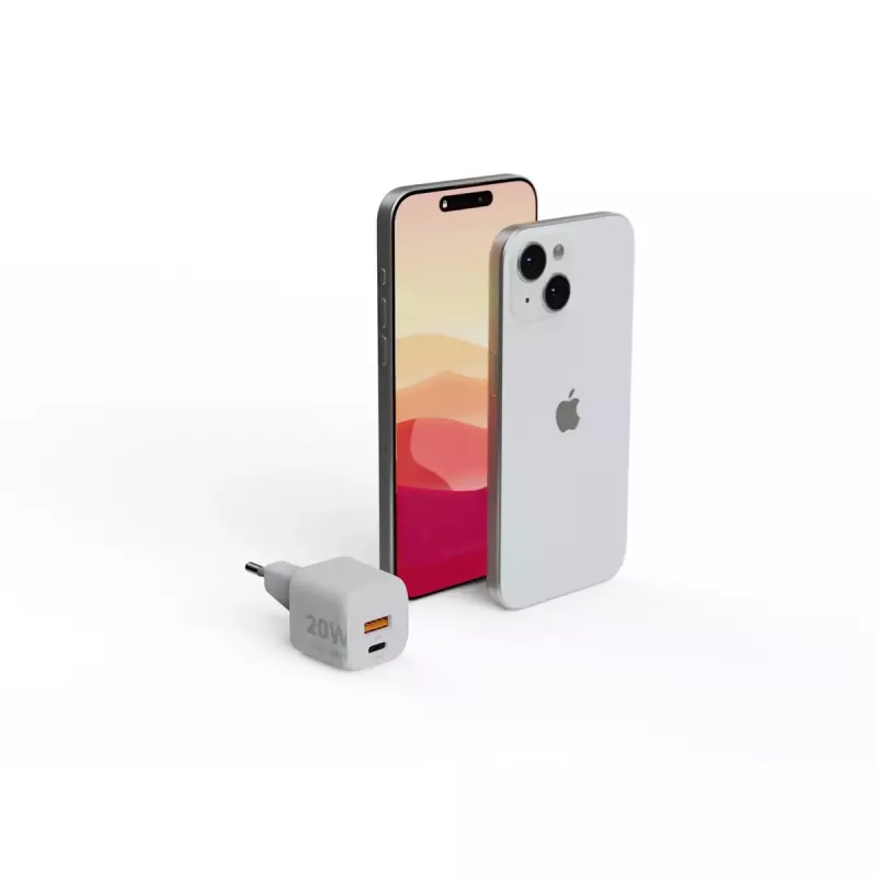 Ładowarka ścienna Xtorm 20W GaN² Ultra — 20 W, USB-C, do użytku wewnętrznego, biała