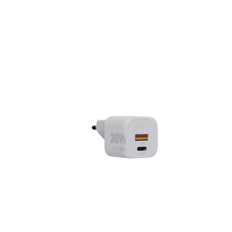 Ładowarka ścienna Xtorm 20W GaN² Ultra — 20 W, USB-C, do użytku wewnętrznego, biała