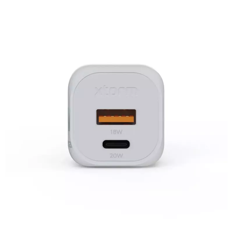 Ładowarka ścienna Xtorm 20W GaN² Ultra — 20 W, USB-C, do użytku wewnętrznego, biała
