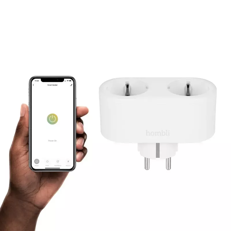 Inteligentna wtyczka Avanca International BV Hombli Smart Socket Duo EU — Wi‑Fi, 220–250 V, 50–60 Hz, 3540 W, wewnętrzna, biała