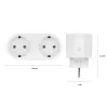 Inteligentna wtyczka Avanca International BV Hombli Smart Socket Duo EU — Wi‑Fi, 220–250 V, 50–60 Hz, 3540 W, wewnętrzna, biała