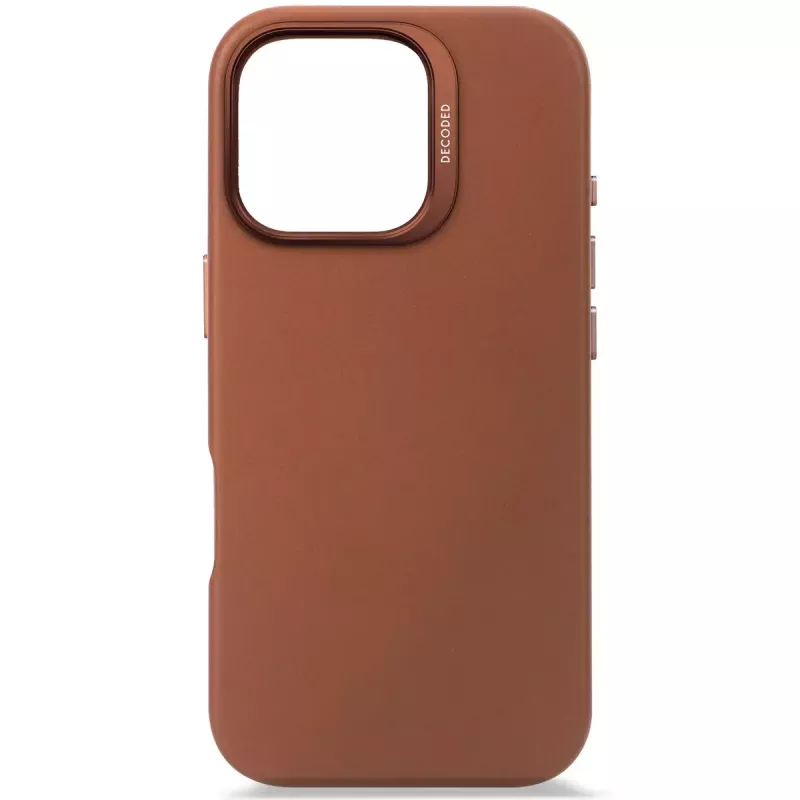 Dekiel Dekodowany Skórzany Pokrowiec iPhone 16 Pro 6,3 cala Brązowy
