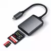 Czytnik kart Satechi ST-TCU3CRM USB 2.0 Type-C — SD, MicroSD, szary, wewnętrzny, 312 Mbit/s