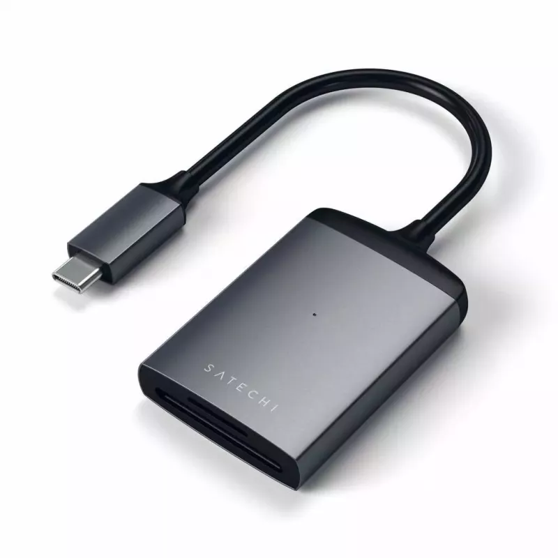 Czytnik kart Satechi ST-TCU3CRM USB 2.0 Type-C — SD, MicroSD, szary, wewnętrzny, 312 Mbit/s