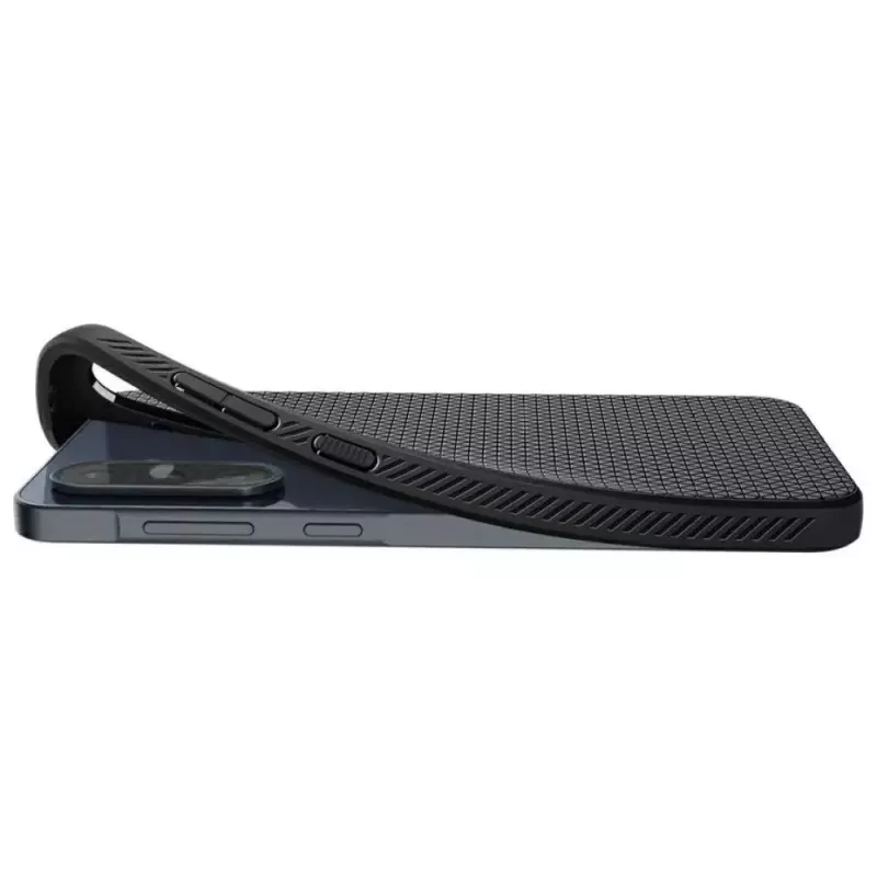 Ochronne etui na telefon Spigen Liquid Air dla Samsunga Galaxy A36 5G, matowa czerń