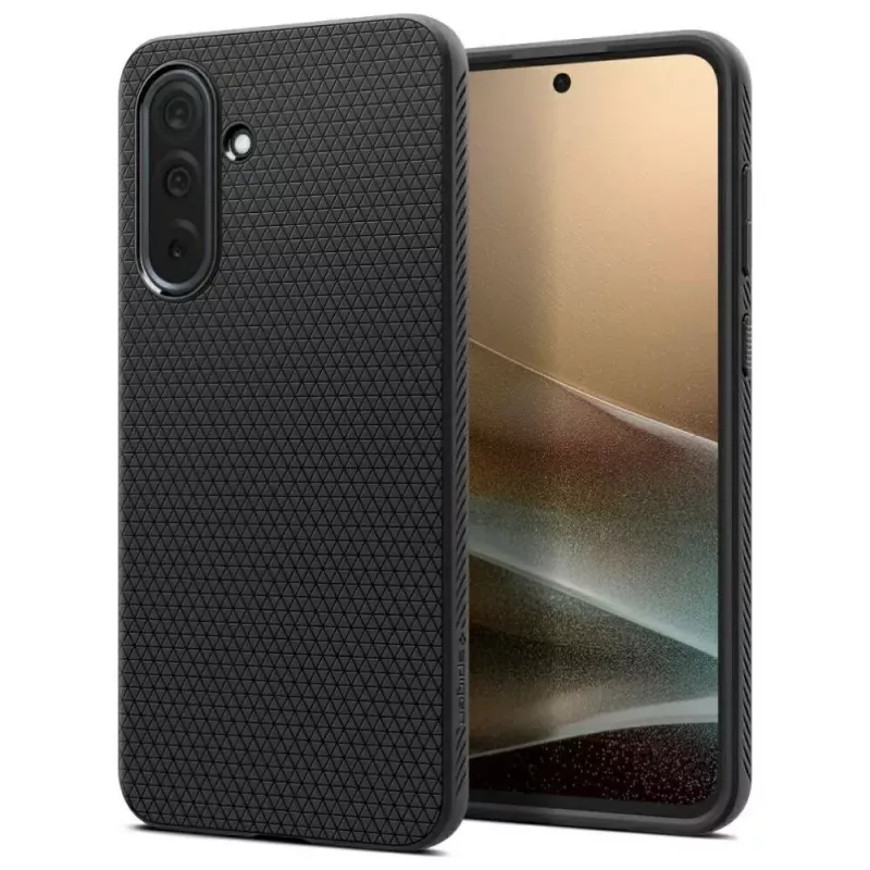 Ochronne etui na telefon Spigen Liquid Air dla Samsunga Galaxy A36 5G, matowa czerń