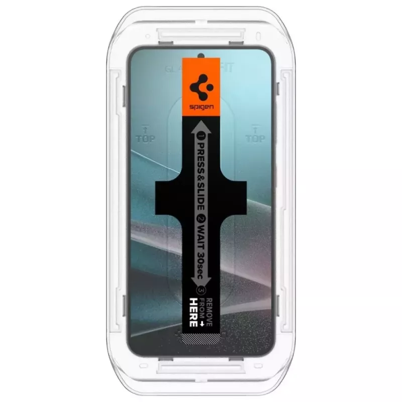 Hartowane szkło ochronne z filtrem prywatności Spigen Glas.TR EZ FIT HD do Samsung Galaxy S24/S25 — 2 szt.