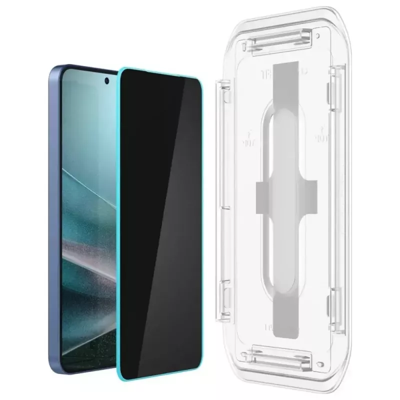 Hartowane szkło ochronne z filtrem prywatności Spigen Glas.TR EZ FIT HD do Samsung Galaxy S24/S25 — 2 szt.