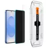 Hartowane szkło ochronne z filtrem prywatności Spigen Glas.TR EZ FIT HD do Samsung Galaxy S24/S25 — 2 szt.