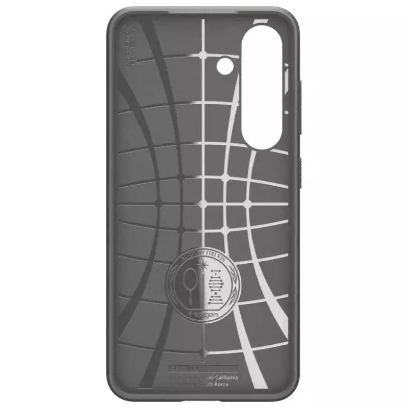 Etui ochronne Spigen Liquid Air do Galaxy S25 — Marmurowo-szary, smukłe, amortyzujące wstrząsy