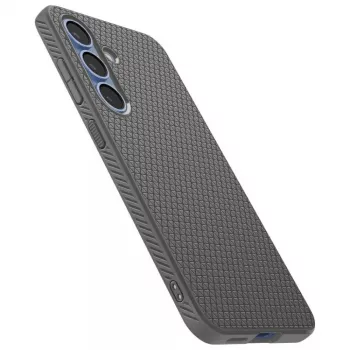 Etui ochronne Spigen Liquid Air do Galaxy S25 — Marmurowo-szary, smukłe, amortyzujące wstrząsy