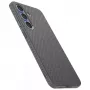 Etui ochronne Spigen Liquid Air do Galaxy S25 — Marmurowo-szary, smukłe, amortyzujące wstrząsy