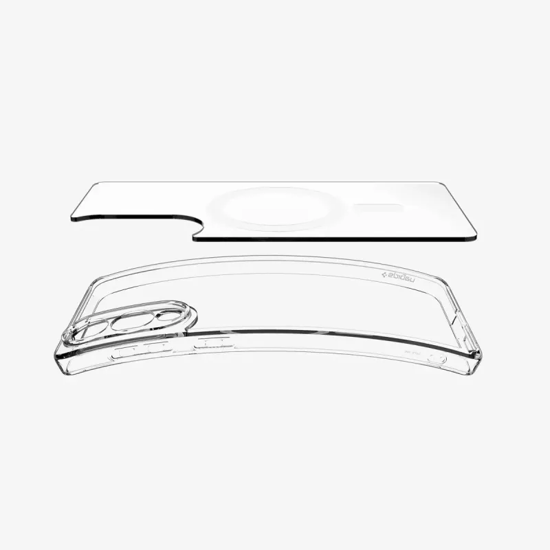 Etui Spigen Galaxy S25 Edge Clear biały Transparent 6.7 cala