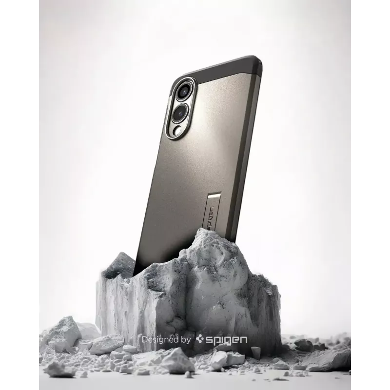 Etui Spigen Galaxy S25 Edge Tough Armor AI MagFit Gunmetal