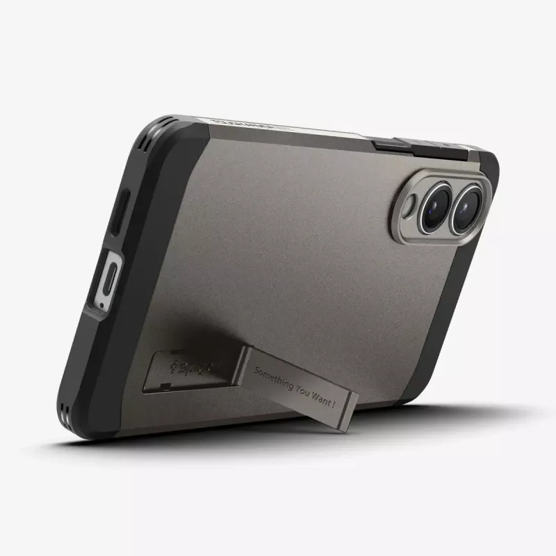Etui Spigen Galaxy S25 Edge Tough Armor AI MagFit Gunmetal