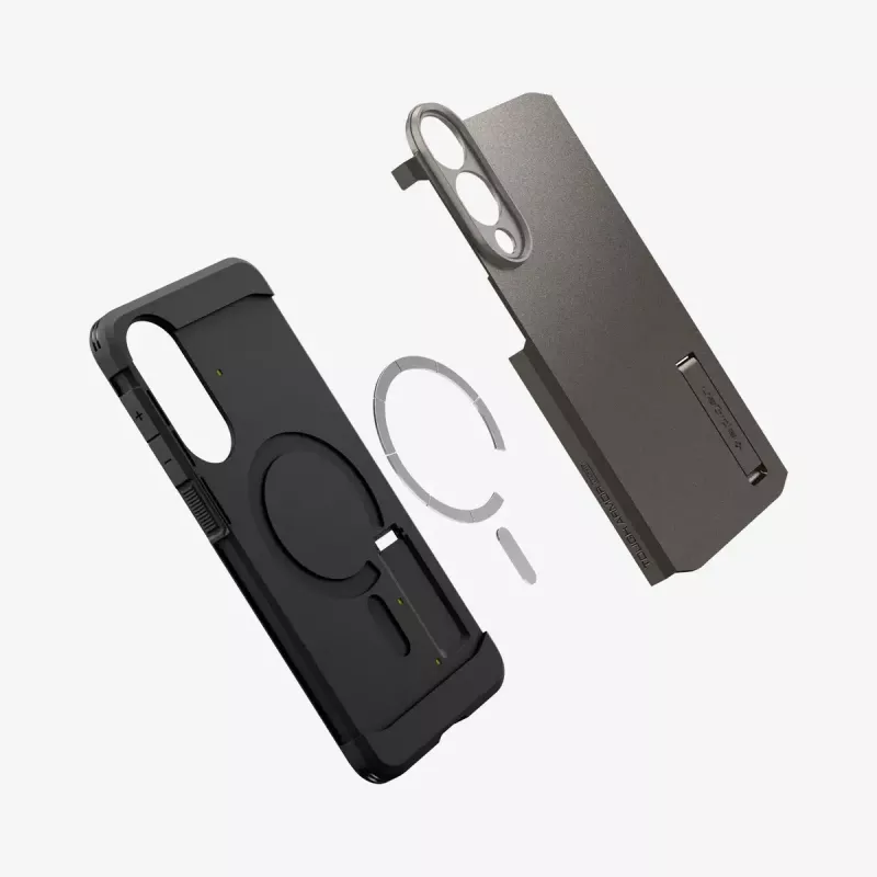 Etui Spigen Galaxy S25 Edge Tough Armor AI MagFit Gunmetal