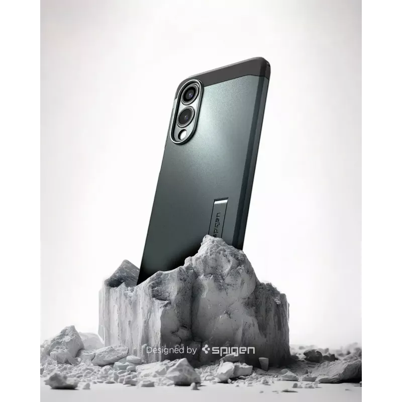 osłona Spigen Galaxy S25 Edge Tough Armor AI Abyss zielony
