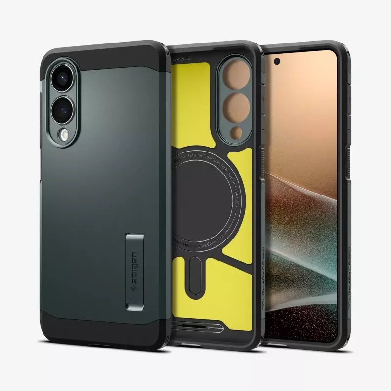 osłona Spigen Galaxy S25 Edge Tough Armor AI Abyss zielony