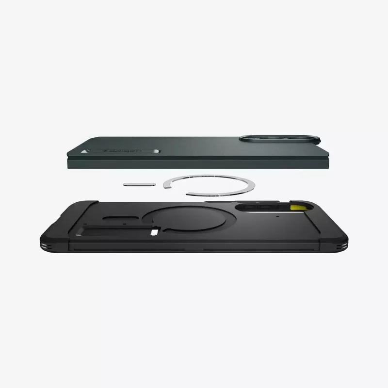 osłona Spigen Galaxy S25 Edge Tough Armor AI Abyss zielony