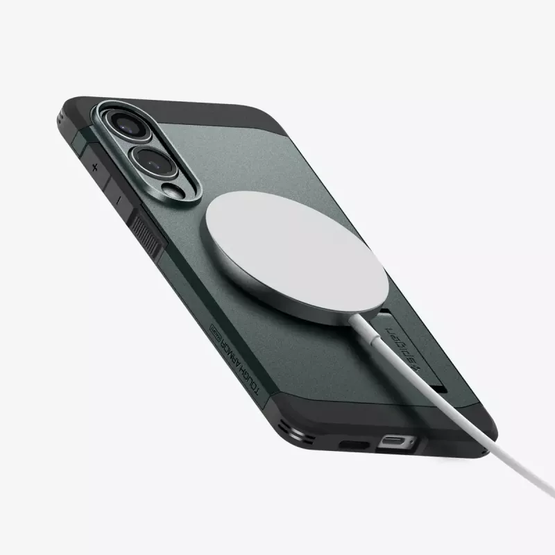 osłona Spigen Galaxy S25 Edge Tough Armor AI Abyss zielony