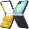Ochronne etui na telefon Spigen Nano Pop Mag dla Samsung Galaxy Z Flip 7 – Blueberry Navy, kompatybilne z MagSafe