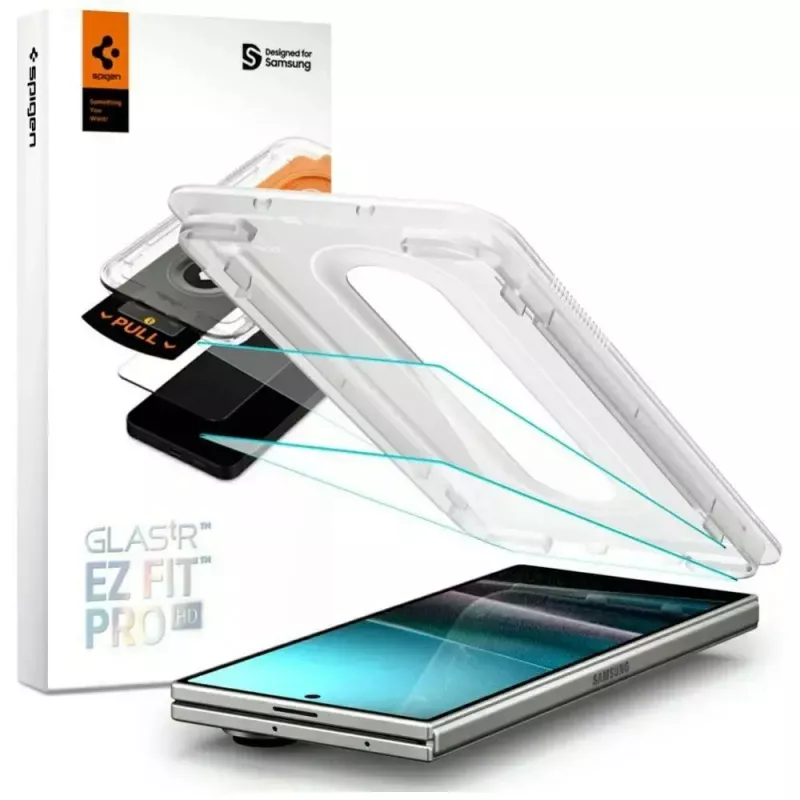 Szkło ochronne Spigen Glas.TR EZ FIT Pro do Samsung Galaxy Z Fold 7 — przezroczyste, 2 szt.