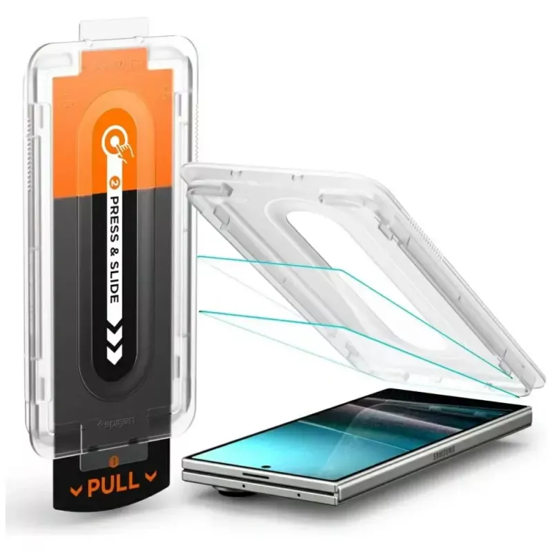 Szkło ochronne Spigen Glas.TR EZ FIT Pro do Samsung Galaxy Z Fold 7 — przezroczyste, 2 szt.