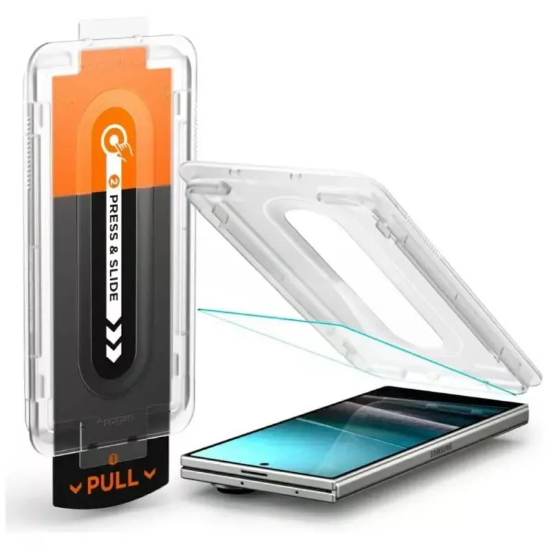 Hartowane szkło ochronne na ekran Spigen Glas.Tr EZ FIT Pro HD do Samsung Galaxy Z Fold7 — odporne na zarysowania, łatwy montaż
