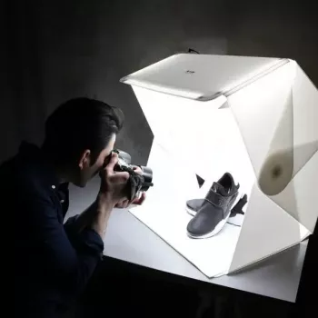 Photo Lightbox pomarańczowymonkie Foldio3