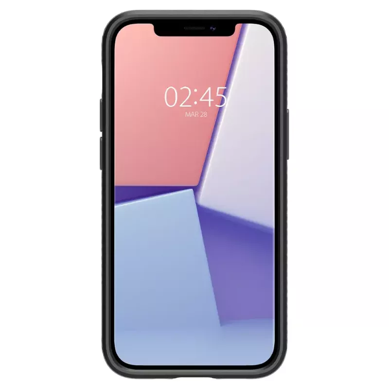 Cover Spigen Liquid Air iPhone 12 12 Pro Czarny
